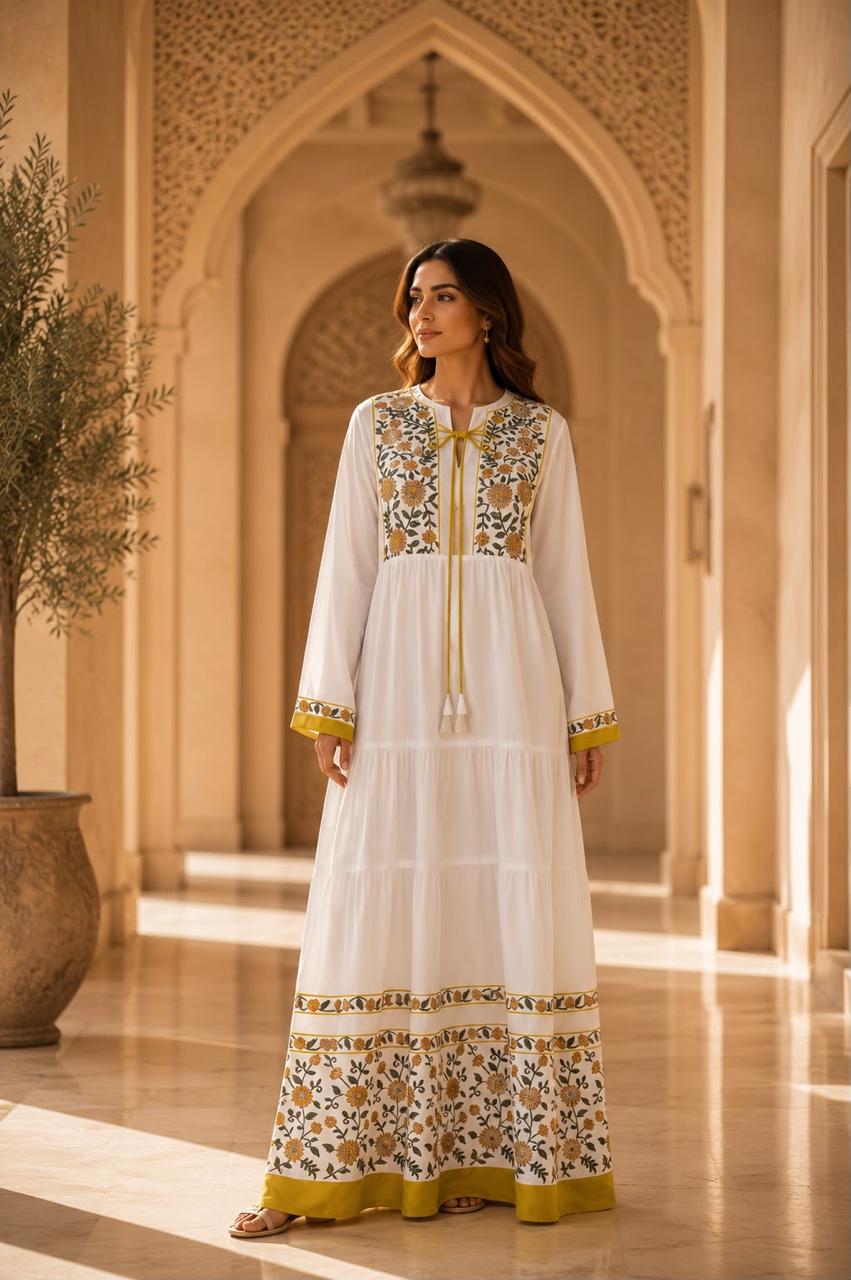 Mustard Yellow Kaftan